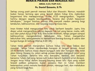 Menata Pikiran dan Menjaga Hati
